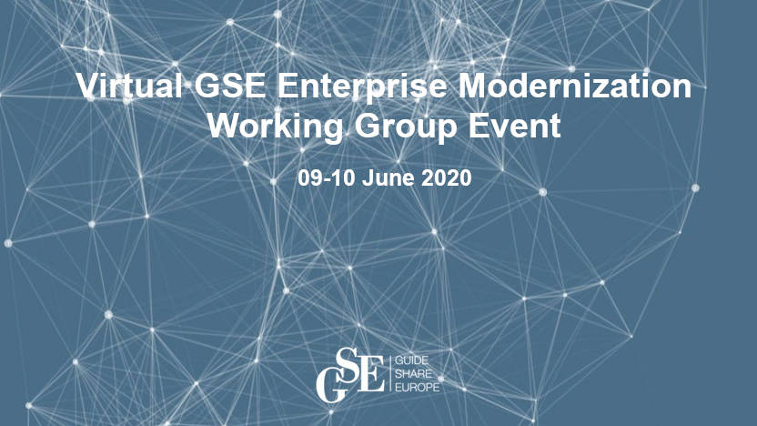 Virtual GSE Enterprise Modernization Working Group Event