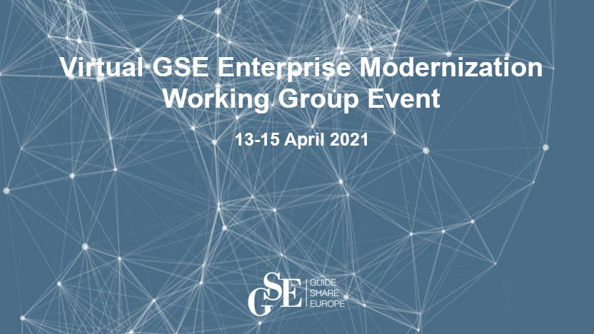 Virtual GSE Enterprise Modernization Working Group Event